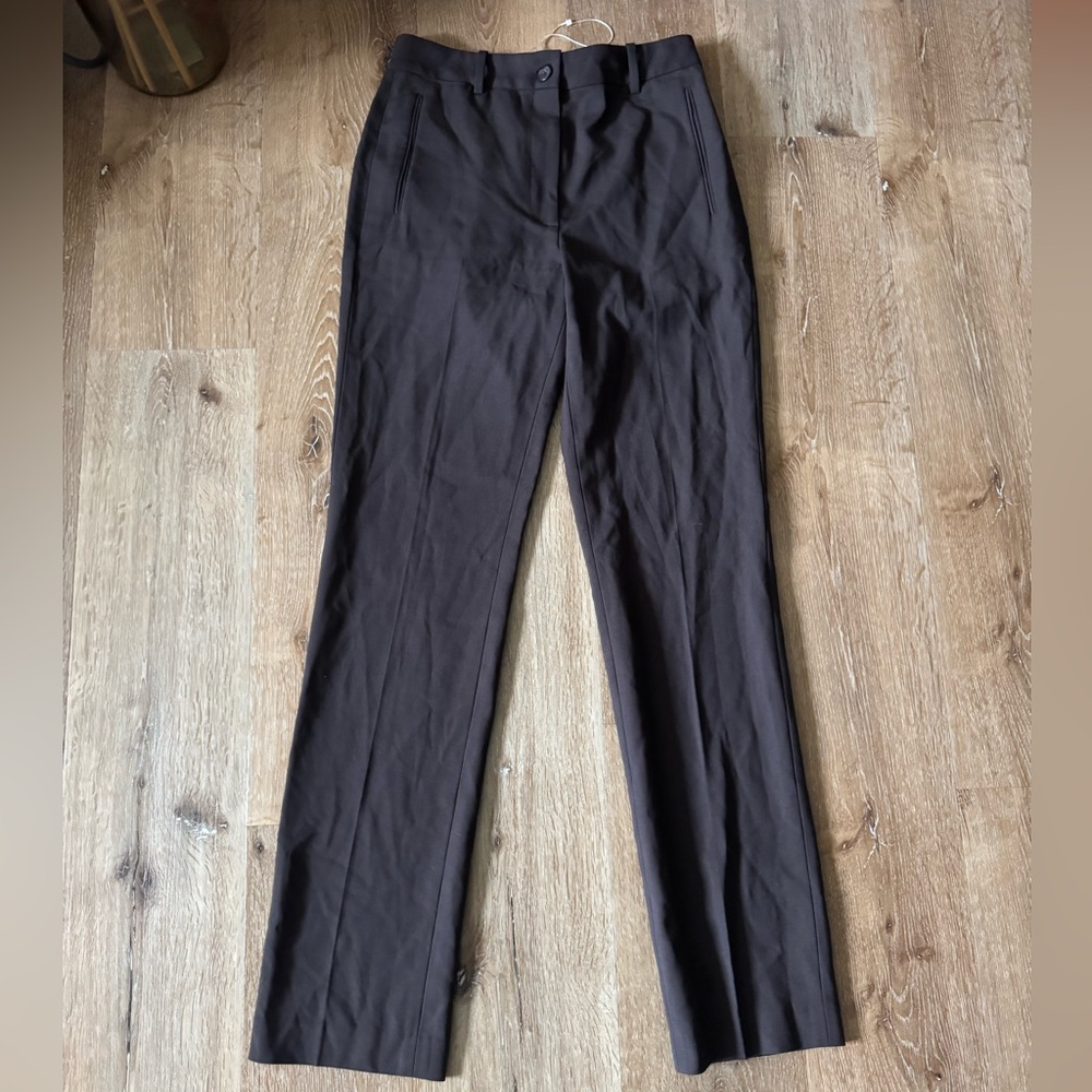 Rebecca Taylor Brown Straight-Leg Dress Pants Size 2